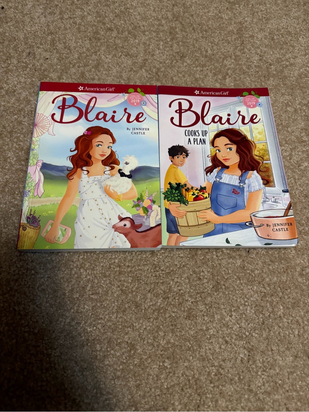 Lot of 2 paperback books American Girl Girl of the Year 2019 Blaire Wilson